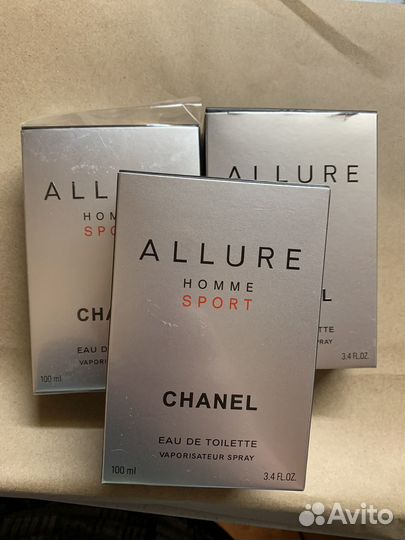 Пустой флакон chanel Allure home sport