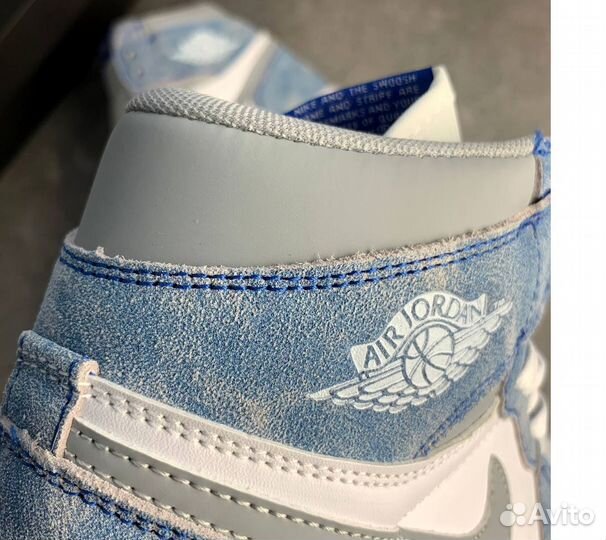 Кроссовки nike AIR jordan retro 1 blue