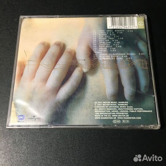 Rammstein - Mutter, CD 2001 Motor