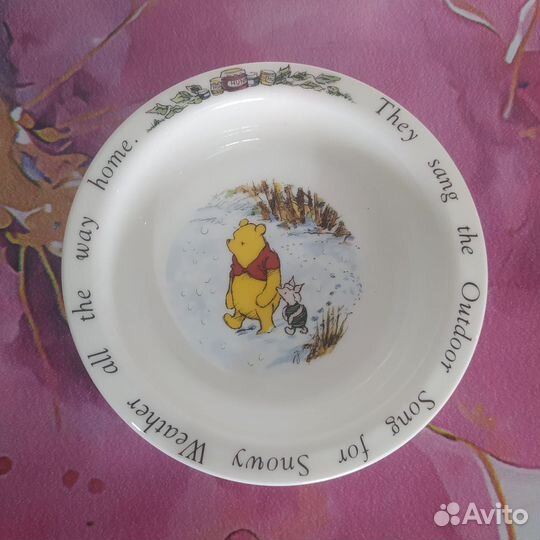 Детская тарелка Royal doulton. Винни-Пух