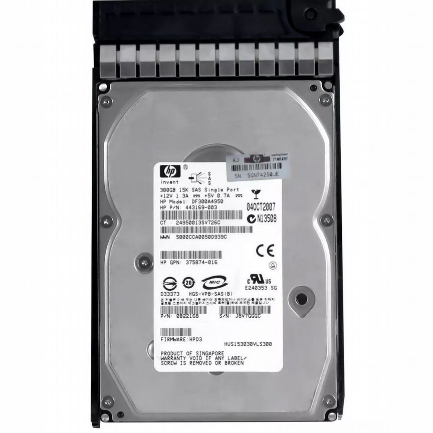[DF300A4950] Жесткий Диск Hp 300gb Sas 3,5" Hdd Df300a4950