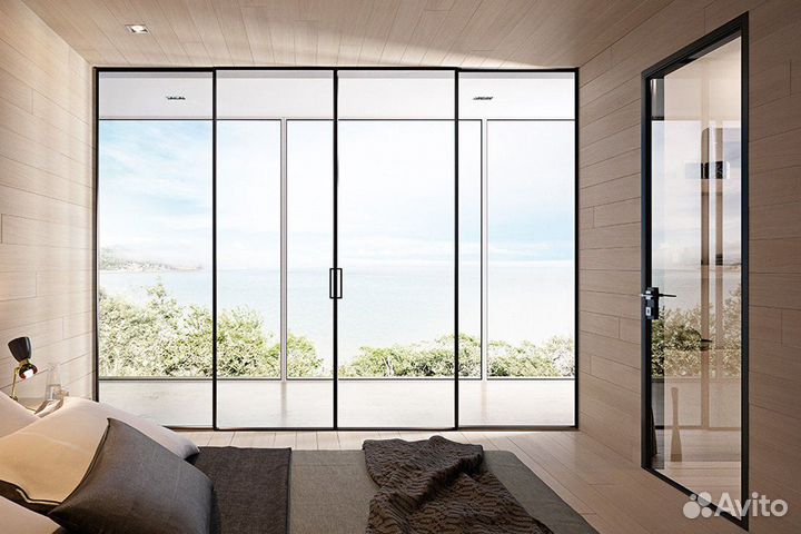 Стеклянные перегородки для зонирования