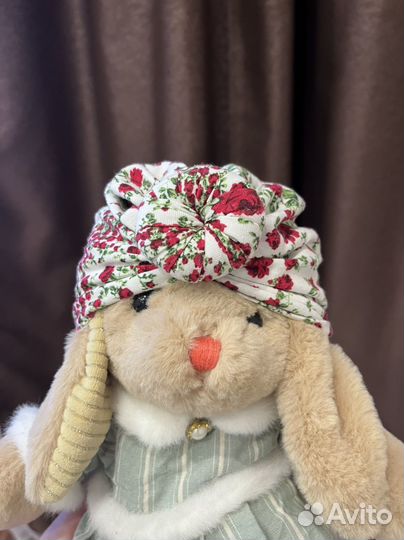 Шапочка чалма для новорожденной