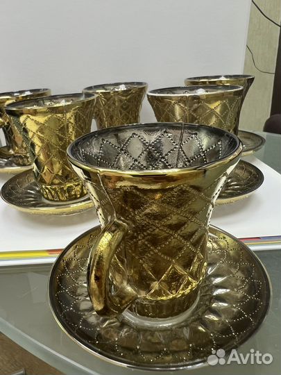 Чайные чашечки с блюдцами армуды