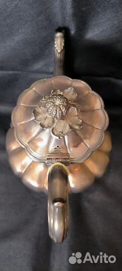 Чайник заварочный, серебро, Англия