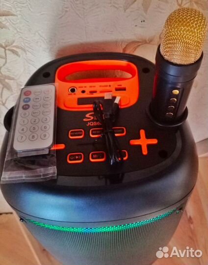 Колонка с беспроводным микрофоном