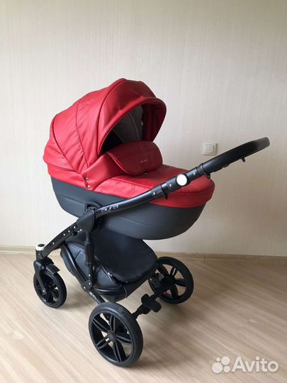Коляска 2 в 1 ecco кожа