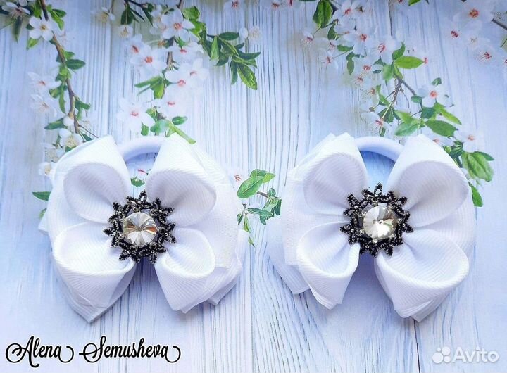 Резинки для волос ручной работы