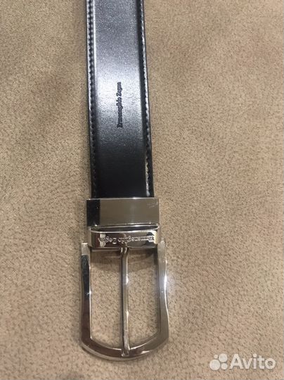 Мужской кожаный ремень Ermenegildo Zegna оригинал