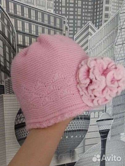 Шапка для девочки от 0 до 1.5 лет