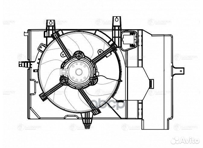 Э/вентилятор охл. для а/м Nissan Note (06) /Mic
