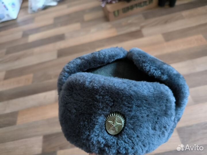 Мужская шапка зимняя военная 57 размер