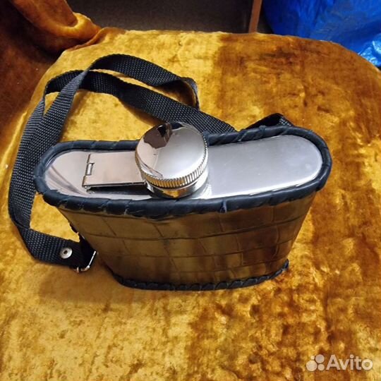 Флажка сталь кожа 0.5 л