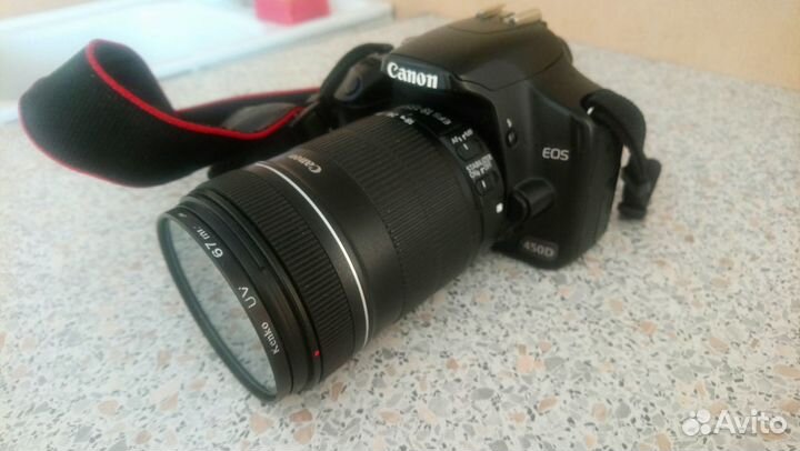 Фотоаппарат Кенон 450Д с объективом 18-135