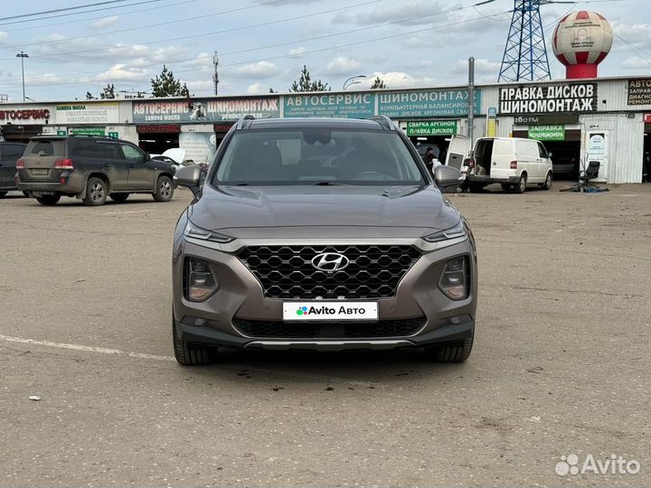 Hyundai Santa Fe 2.2 AT, 2019, 133 797 км