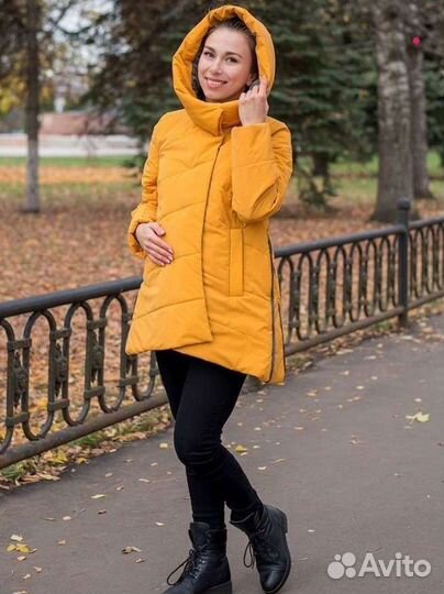 Парка куртка для беременных 44-46+живот весна