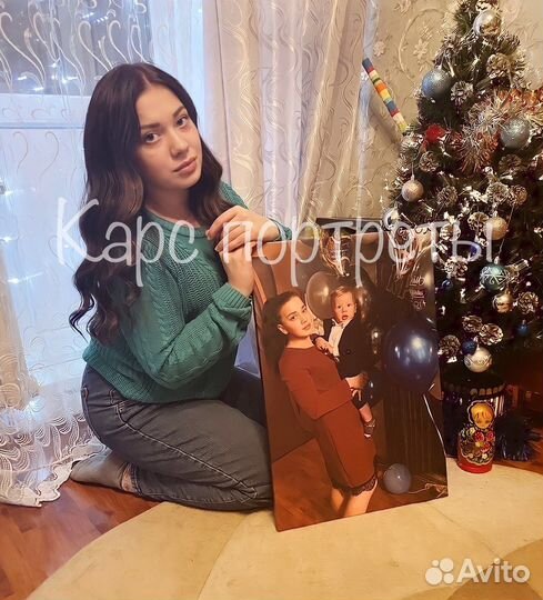 Портреты и картины на холсте по фото на заказ