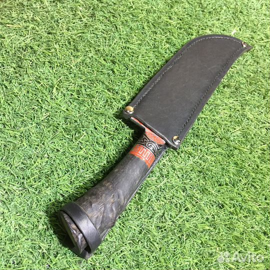 Ножны для ножа, натуральная кожа, ручная работа