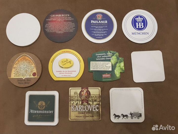 Коллекционные подставки под пиво, бирдекели