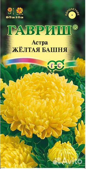 Семена астры 5 пакетиков