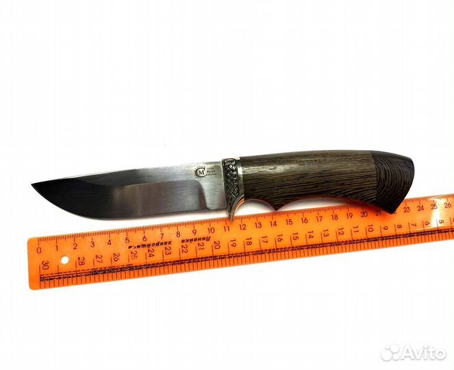 Нож Егерь, кованая 95х18, венге, литье мельхиор