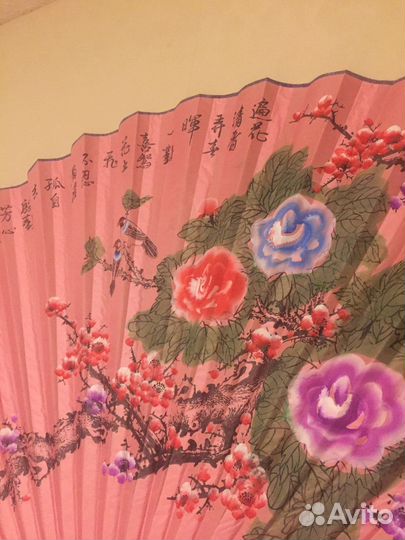 Веер картина панно Китай, японский стиль