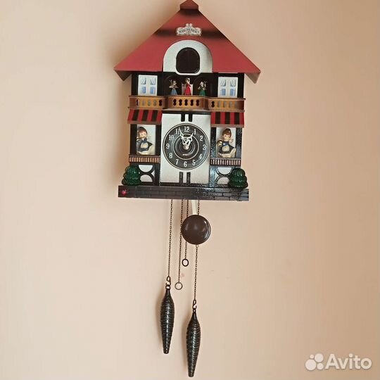 Часы настенные с кукушкой и музыкой citizen poppo