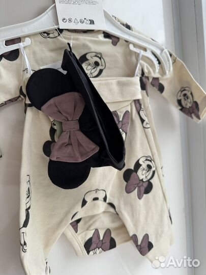 Комплект из 3х предметов для девочки hm 56 62 68