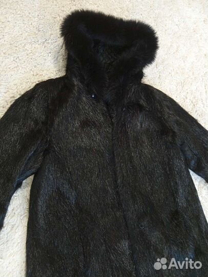 Шуба с капюшоном