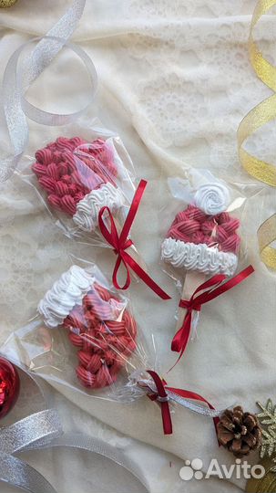 Зефир на палочке на новый год