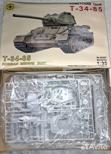 Танк т-34/85 сборная модель
