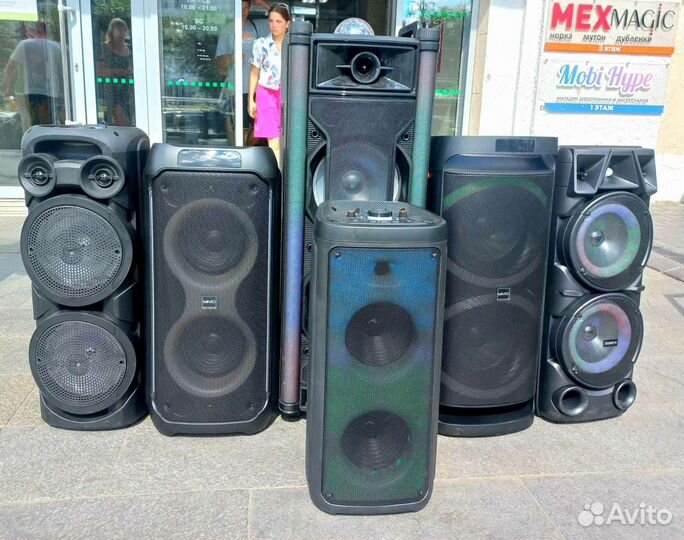 Беспроводные блютуз колонки напольные