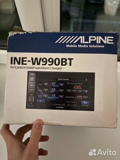 Магнитола alpine ine-w990bt