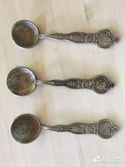 Царские ложки из копий монет