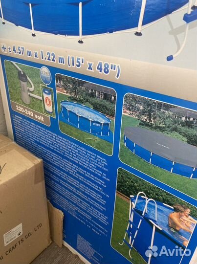 Каркасный бассейн 457х122 см Intex