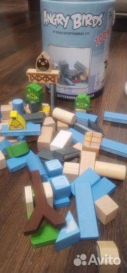 Angry birds набор деревянных кубиков
