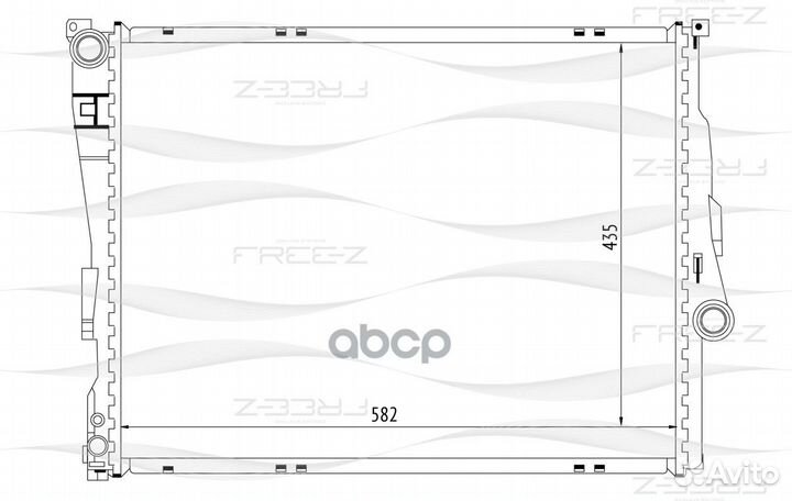 Радиатор BMW 3 98- KK0122 free-Z