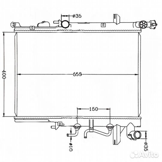 Радиатор mazda bongo brawny 97-02 MA-0065-32-K