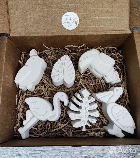 Фигурки раскраски из гипса