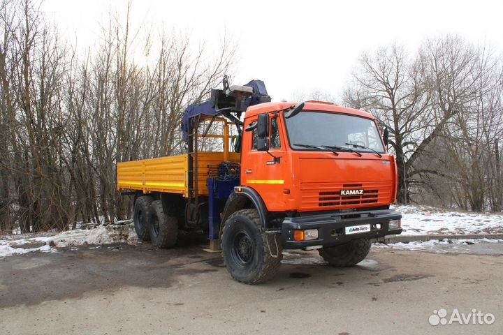 Бортовой грузовик КАМАЗ 43118 с КМУ DongYang, 2011