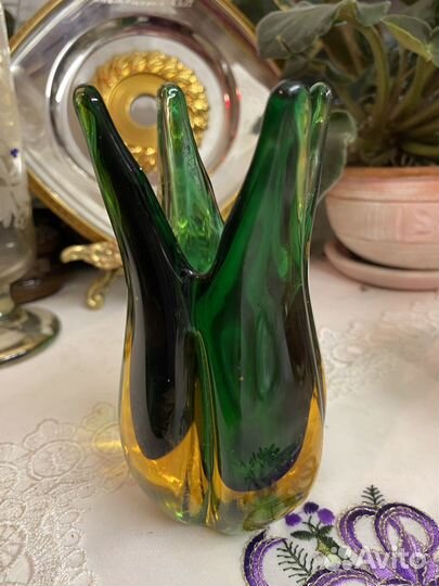 Ваза. Мурано, винтаж, Италия, оригинал, 14 см