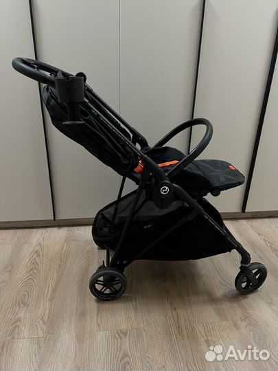 Коляска Cybex Melio Street Black с дождевиком