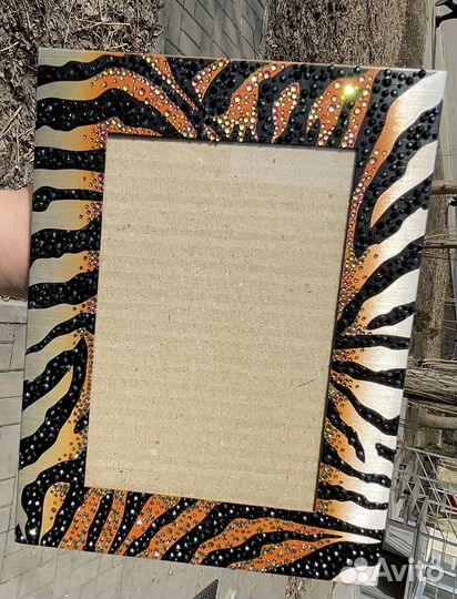 Фоторамка инкрустированная стразами