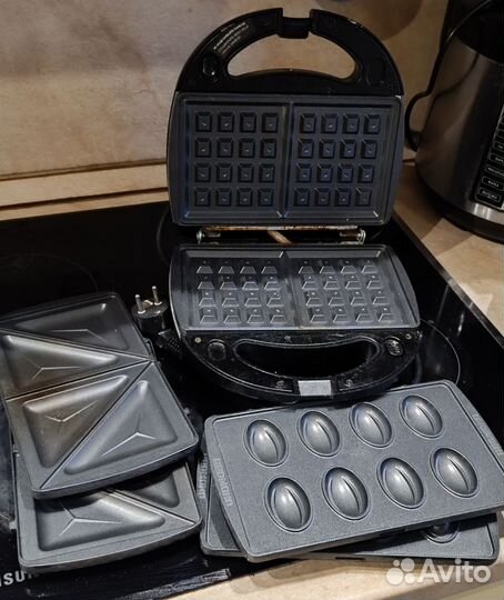 Мультипекарь вафельница redmond