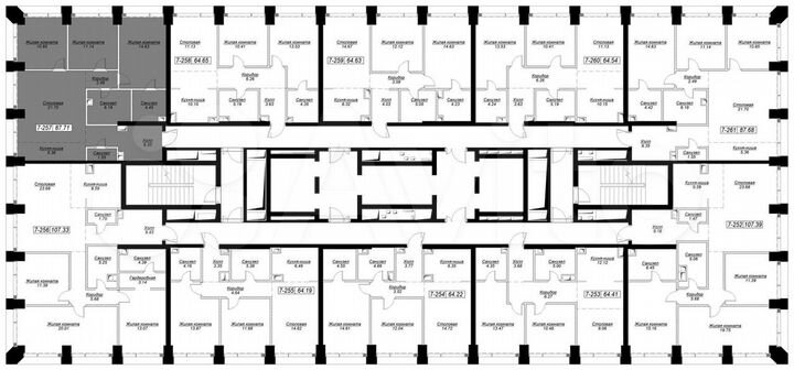 3-к. квартира, 88,6 м², 19/55 эт.