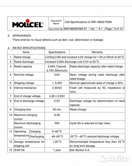 Li-ion аккумуляторы для fpv, molicel