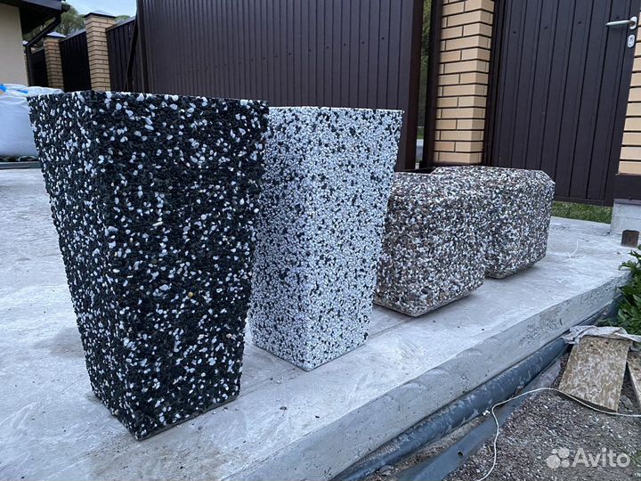 Вазон из мраморной крошки