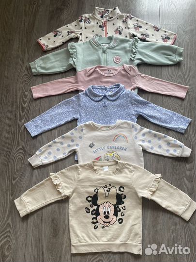 Вещи пакетом на девочку H&M, Next, Disney/80-86