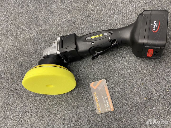 Аккумуляторная эксцентриковая полировальная машинк