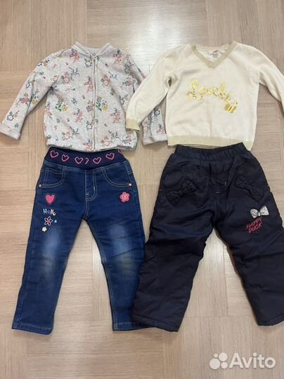 Теплые вещи пакетом для девочки